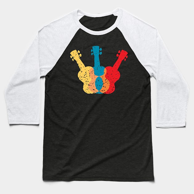 Fancy Creative Ukulele Baseball T-Shirt by jazzworldquest